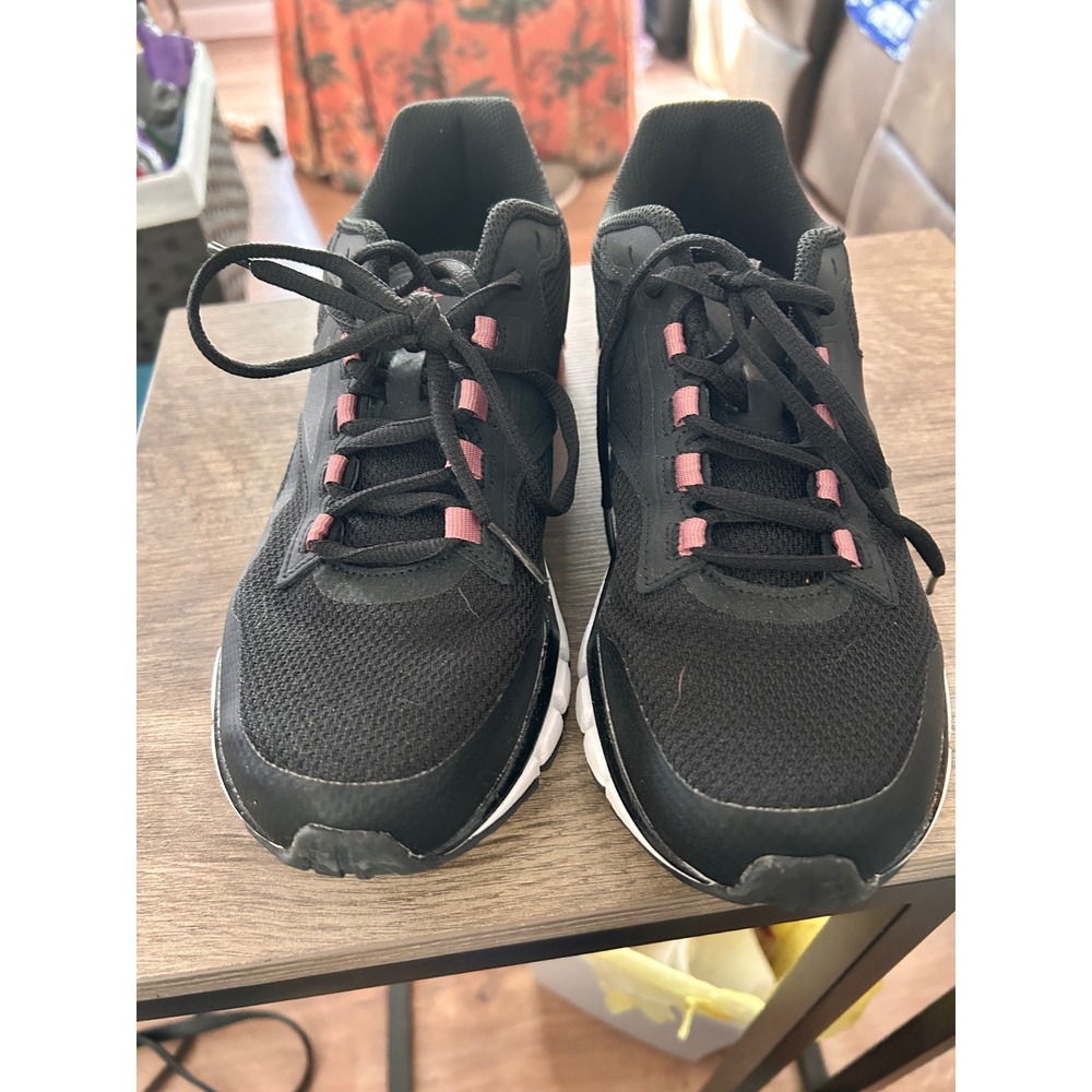 Reebok Ztaur Run 11 Series Womens Running Shoes Black Pink Mesh Athletic Sneaker
